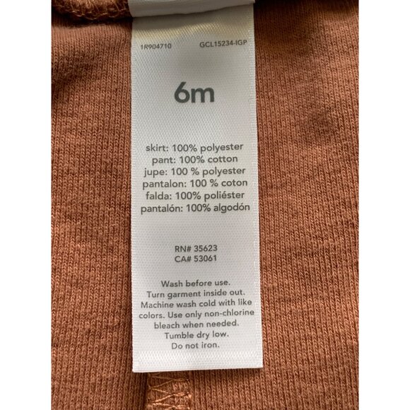 Carters Baby Girls "Full Of Thanks" Bodysuit & Tulle Skirt Leggings Set 6M - Picture 7 of 10